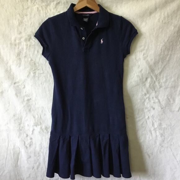 Ralph Lauren Navy Girl Polo Dress - Picture 2 of 11